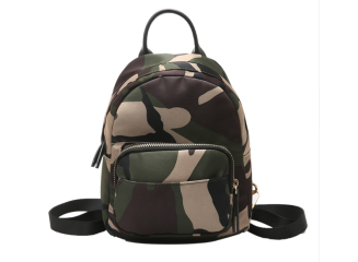 BYDI Mini Mochila de Nylon Camo Camuflada Impermeável