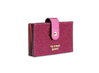 Victoria’s Secret Porta Cartão Sanfonado Sparkle Rosa Pink