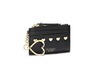 Victoria's Secret Porta Cartão de Couro Heart Stud