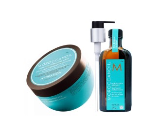 MoroccanOil Kit Máscara de hidratacao 250g + Óleo de Argan 125ml