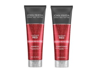 John Freida Kit Shampoo e Condicionador Radiant Red para Ruivas
