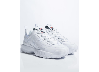 Tênis FILA Disruptor 2 Embroidery Roses Branco Bordado