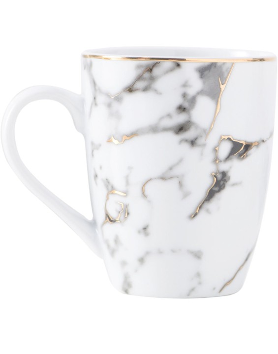 Caneca de Mármore Branca Marble 400ml