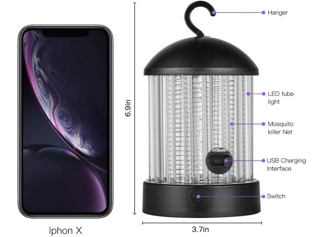 Nicelucky Armadilha UV para Insetos Mosquito Trap 