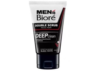 Bioré Máscara De Exfoliação Facial Double Scrub para Homens