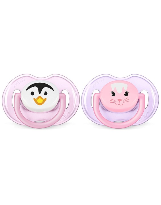 Philips Avent Kit Chupeta Animals Pinguim e Gato 0-3 Meses (Contém 2)