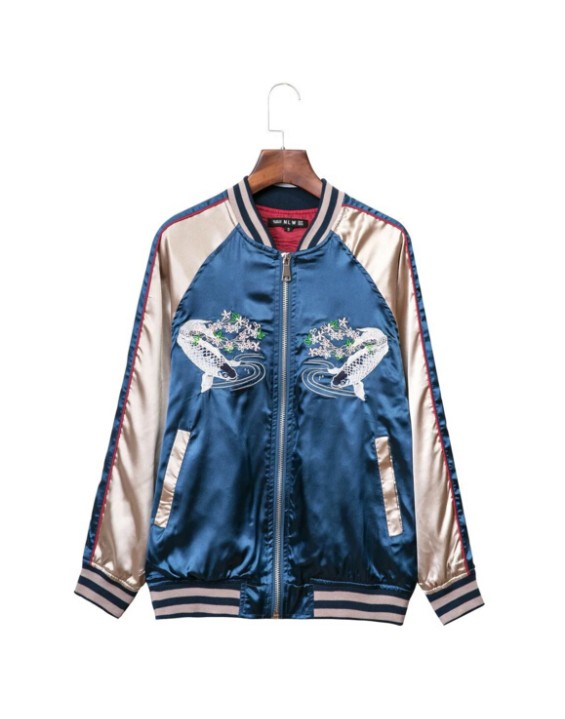 BYDI Jaqueta Bomber Bordada Carpas