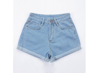 BYDI Short Jeans Cintura Alta Básico