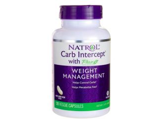 Natrol Suplemento Bloqueador de Carboidratos Carb Intercept (120 Cápsulas)